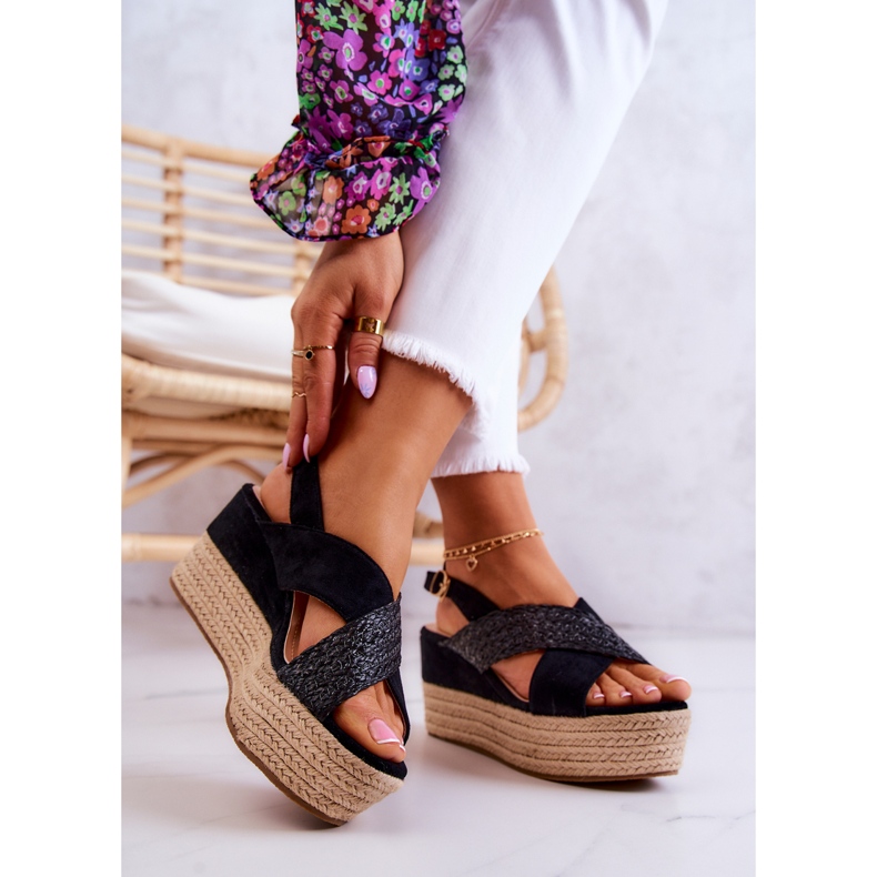 FW1 Naisten sandaalit mustalla Emalee-alustalla 2