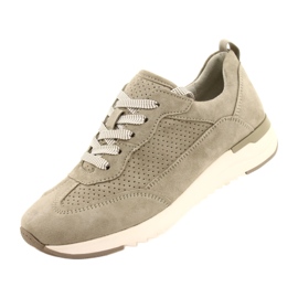 Caprice naisten harjakattoiset nahkakengät 23708-28 vihreän sävyissä 4