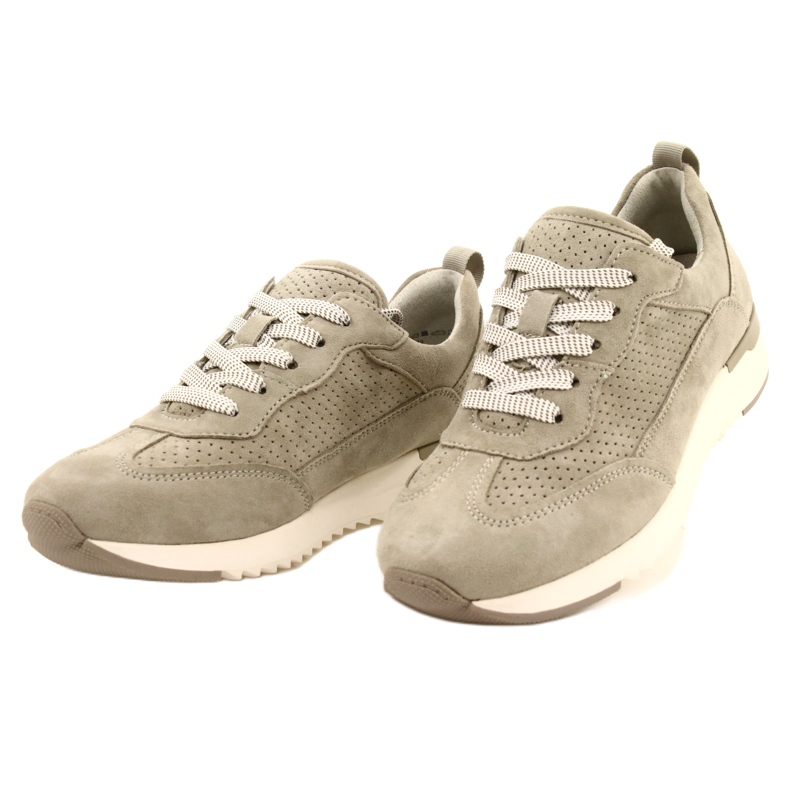 Caprice naisten harjakattoiset nahkakengät 23708-28 vihreän sävyissä 3