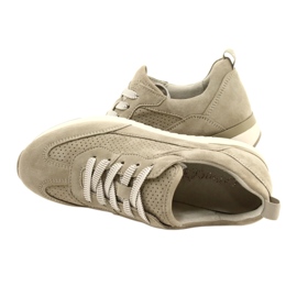 Caprice naisten harjakattoiset nahkakengät 23708-28 vihreän sävyissä 6