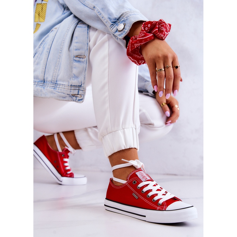 Cross Jeans Naisten klassiset tennarit Cross Farkut JJ2R4010C Punainen 2