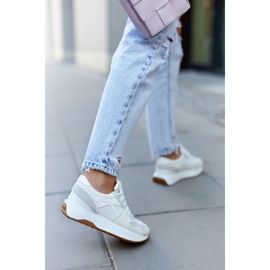 FG2 Valkoharmaat Coryse-sidotut urheilukengät valkoinen 1