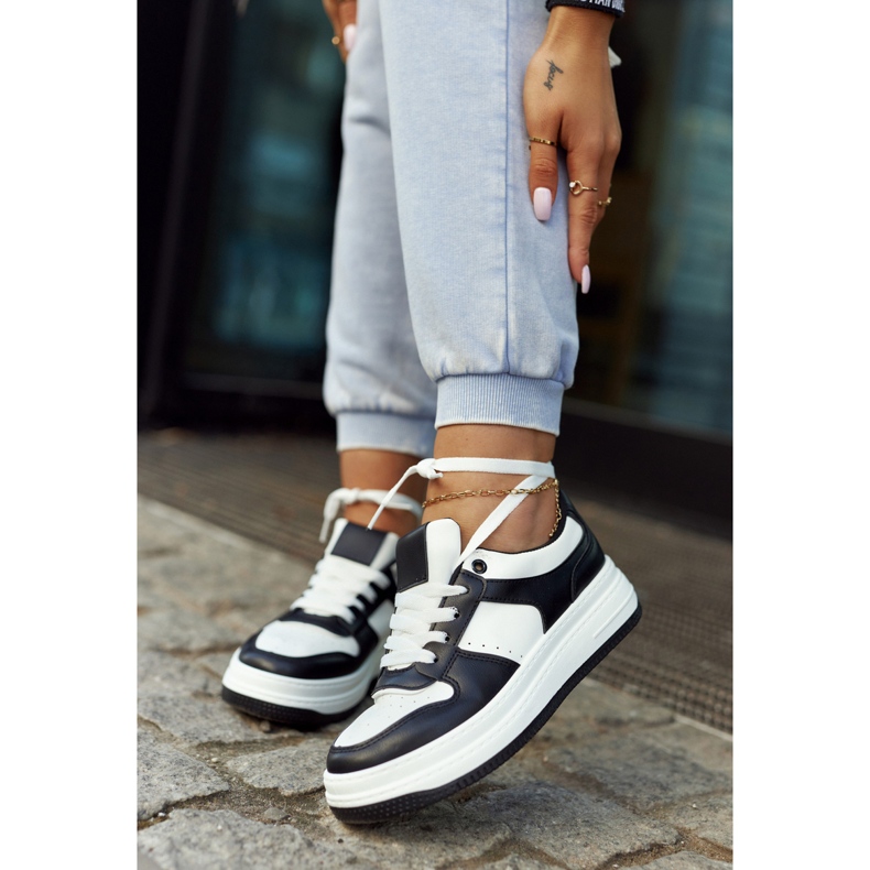 FG2 Naisten urheilukengät valkoiset ja mustat New Haven valkoinen 1