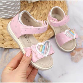 Velcro sandaalit S. Barski Jr. OLI152B pinkki vaaleanpunainen 1