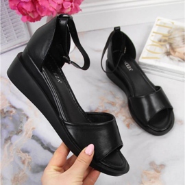 Musta Vinceza W JAN102A kiila sandaalit 1