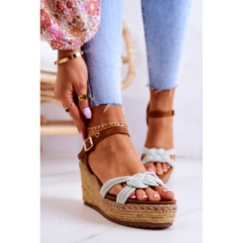 Muodikkaat Wedge Sandaalit Bright Green Roseville vihreä 2