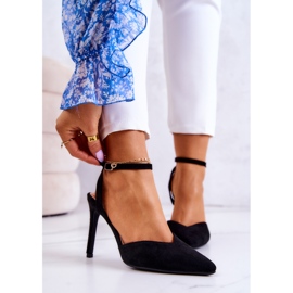 FB2 Kharen musta mokkanahka solki korkokengät 1