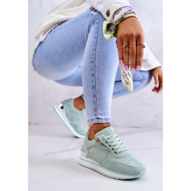 FB2 Mokkanahkaiset urheilukengät vaaleanvihreällä Riverside-tasolla 1