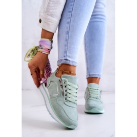 FB2 Mokkanahkaiset urheilukengät vaaleanvihreällä Riverside-tasolla 2