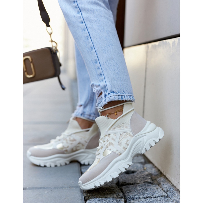 Tennarit Urheilukengät Beige-Gold Phinell 2