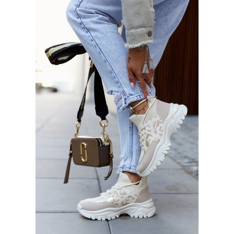 Tennarit Urheilukengät Beige-Gold Phinell 1