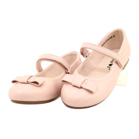 Balerinat, joissa rusetti vaaleanpunaisella tarranauhalla vaaleanpunainen 2