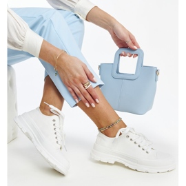 Valkoiset tennarit paksussa Prenzel-pohjassa valkoinen 1