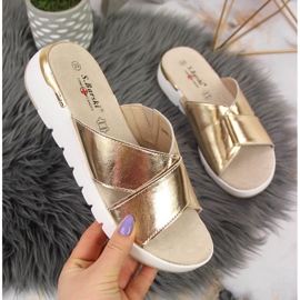 Lakatut nahkatossut S. Barski W OLI159B kultaiset kultainen 1