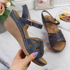 Wedge sandaalit Jezzi W EVE350B laivastonsininen 1