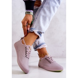 Vaaleat naisten tennarit Big Star JJ274264 Harmaa vaaleanpunainen 2