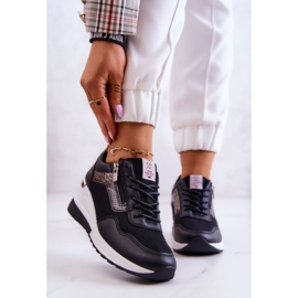 Cross Jeans Naisten Wedge Tennarit Cross Farkut JJ2R4027C Musta 2