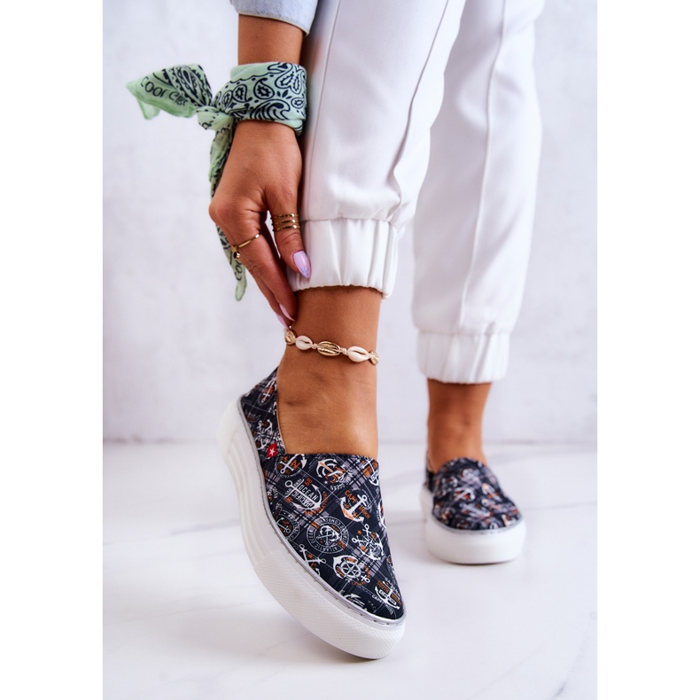 Naisten lenkkarit Slip On Memory Foam Big Star JJ276012 musta 1