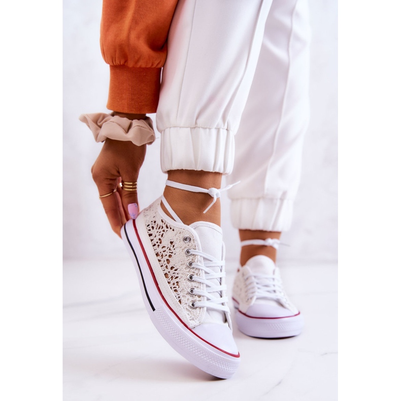 Naisten White Venture harjakattoiset lenkkarit valkoinen 1