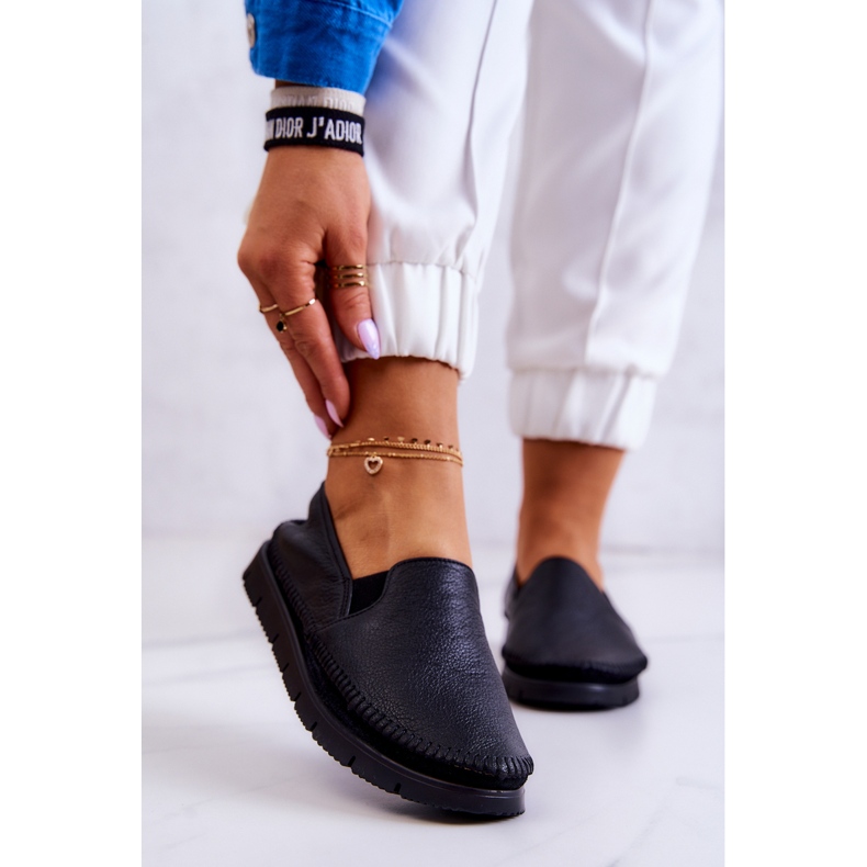 Naisten nahkaiset liukukengät Maciejka 03512-01 musta 1