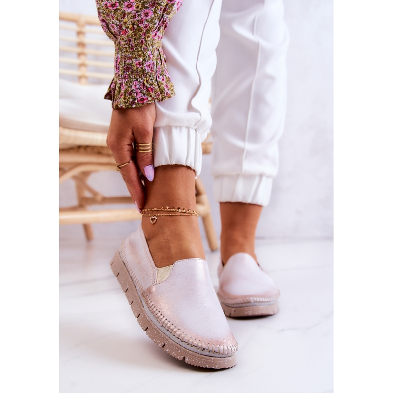 Naisten nahkakengät Maciejka 03512-28 Vaalea pinkki vaaleanpunainen 1