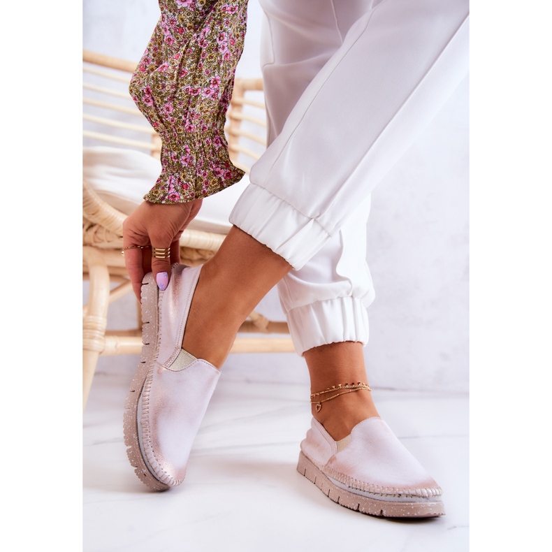 Naisten nahkakengät Maciejka 03512-28 Vaalea pinkki vaaleanpunainen 2