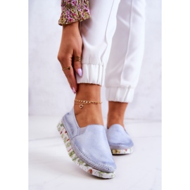 Naisten nahkakengät Maciejka 03512-40 Vaaleansininen 1