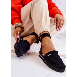 Naisten espadrillit soljella Big Star JJ274888 Musta 2