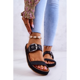 Muodikkaat tossut soljella Big Star JJ274730 Musta 2