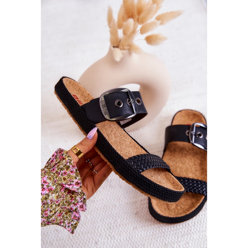 Muodikkaat tossut soljella Big Star JJ274730 Musta 1