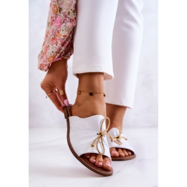 Naisten nahkaiset tossut Nicole 2659/003 Valkoinen 1