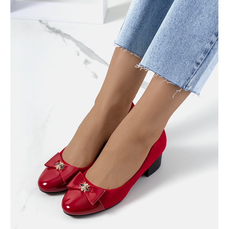 Sharonan naisten punaiset pumput punainen 1