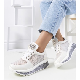 Saggersin valkoiset holografiset tennarit valkoinen 1