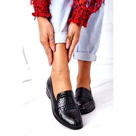 Lakatut mokkasiinit Vinceza 21-10674 musta 1