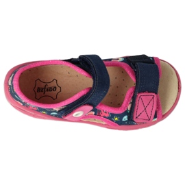 Befado lasten kengät pu 065P172 tummansininen vaaleanpunainen 1