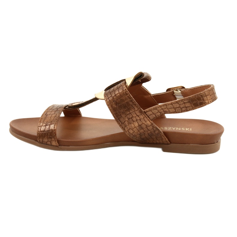 M.Daszyński Złote Kołko Daszyński MR1958-10 sandaalit, ruskea metalloitu 1