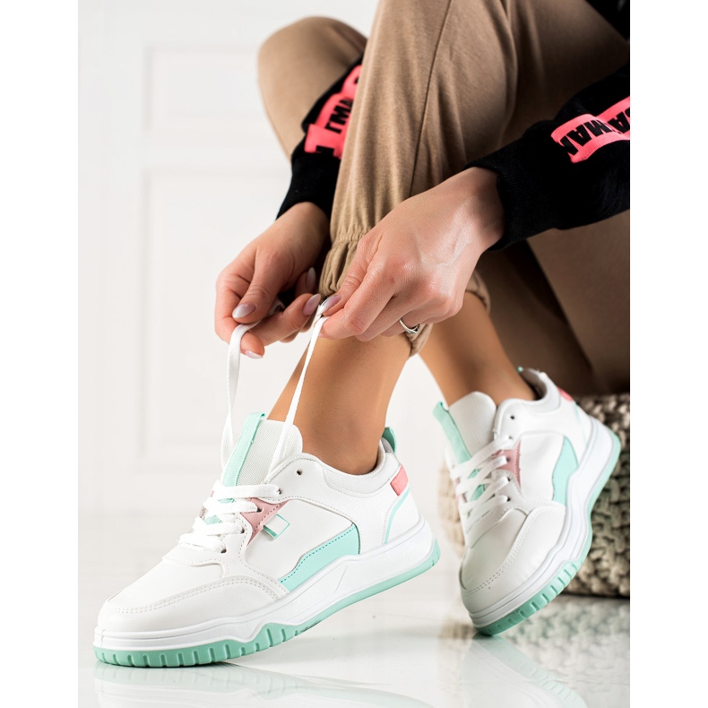 TRENDI Minttu urheilukengät valkoinen vihreä 1