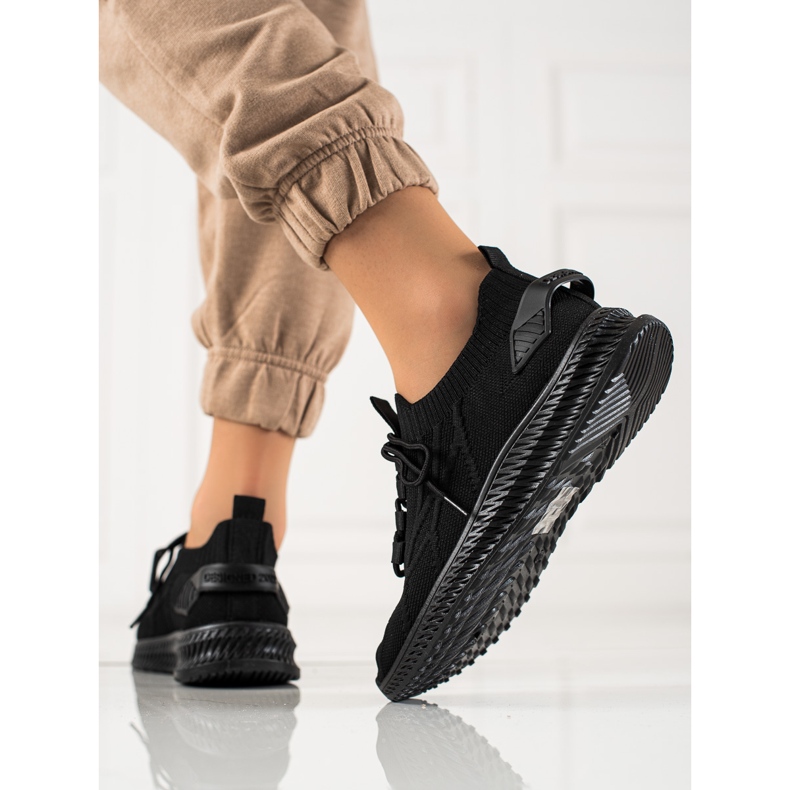 TRENDI Muodikkaat urheilukengät musta 2