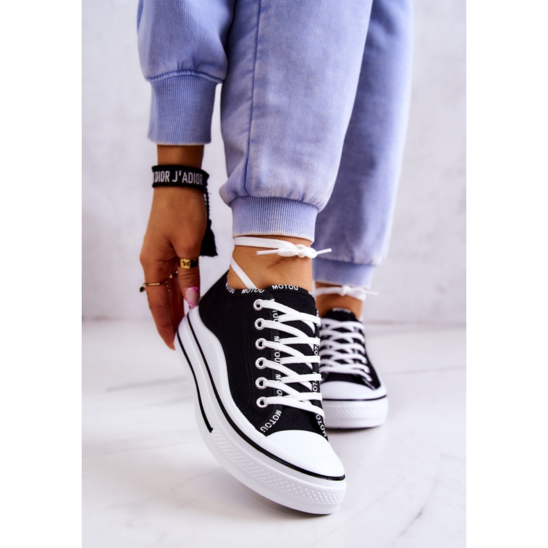 S.Barski Naisten mustat Menifee sidottu tennarit 1