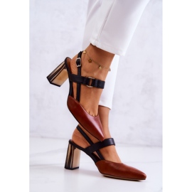 Sergio Leone Muodikkaat nahkapumput Maciejka 05498-29 Ruskea ja Musta 2