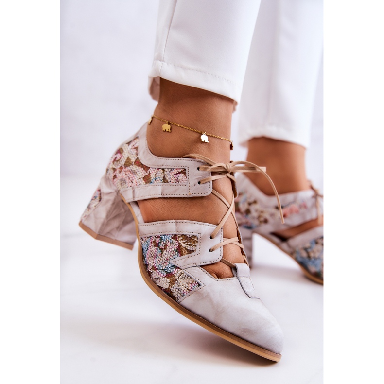 Naisten nahkasaappaat Maciejka 05328-04 beige 2