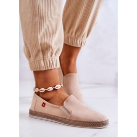 Naisten espadrillit Slip-On Big Star JJ276001 beige 2