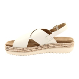 Caprice Nahka-sandaalit lavalla 9-28712 102 Valkoinen 1