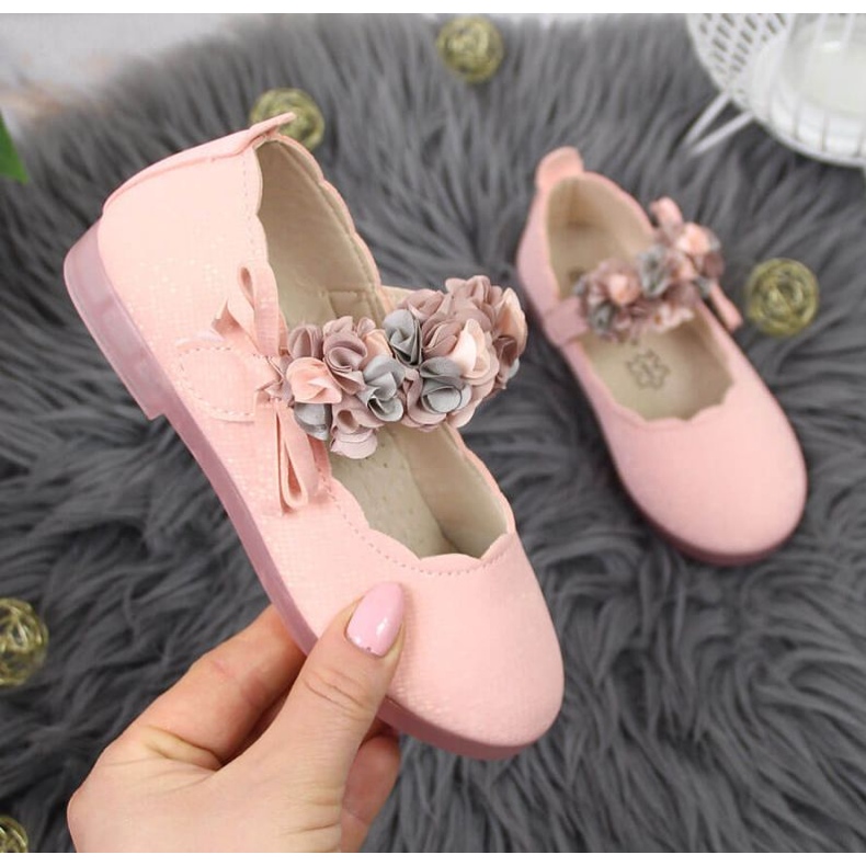 Velcro ballerinat kukilla Vinceza Jr JAN99B pinkki vaaleanpunainen 1