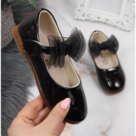 Velcro ballerinat Vinceza Jr JAN100A musta 1