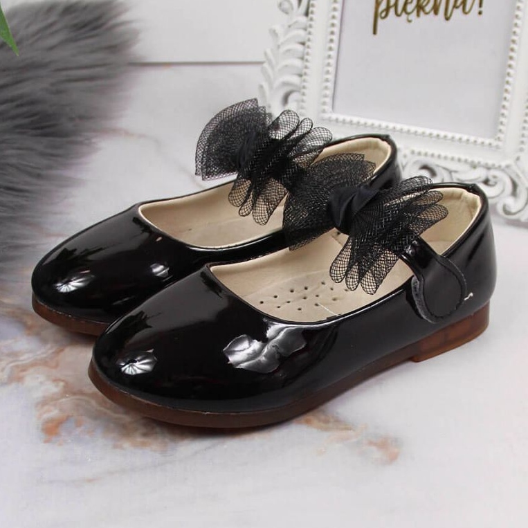 Velcro ballerinat Vinceza Jr JAN100A musta 2