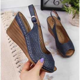 Wedge sandaalit eVento W EVE349A laivastonsininen tummansininen 1