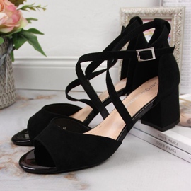 Sandaalit Sergio Leone W SK367A pylväässä mustat 2