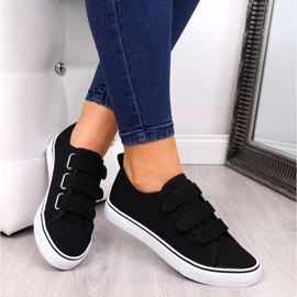 Tekstiililenkkarit tarranauhalla Atletico W ATC336B mustat 2