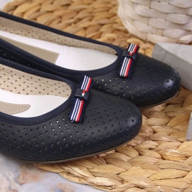 Rieker W RKR532 harjakattoiset ballerinat laivastonsininen 2